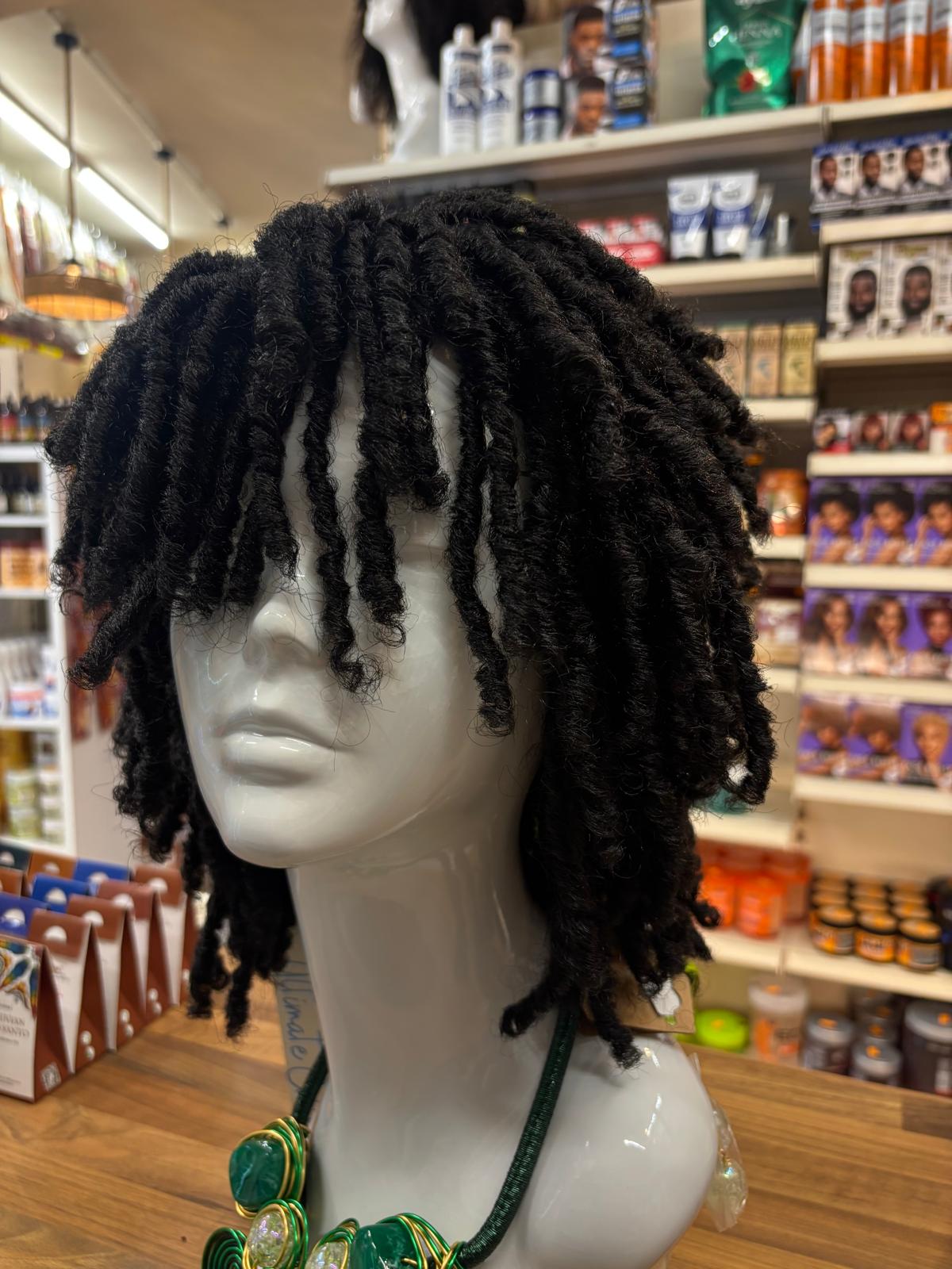 Tyra 3 - 10", Dreadlock Synthetic Wig - Black