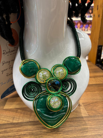 Emerald Green Statement Necklace