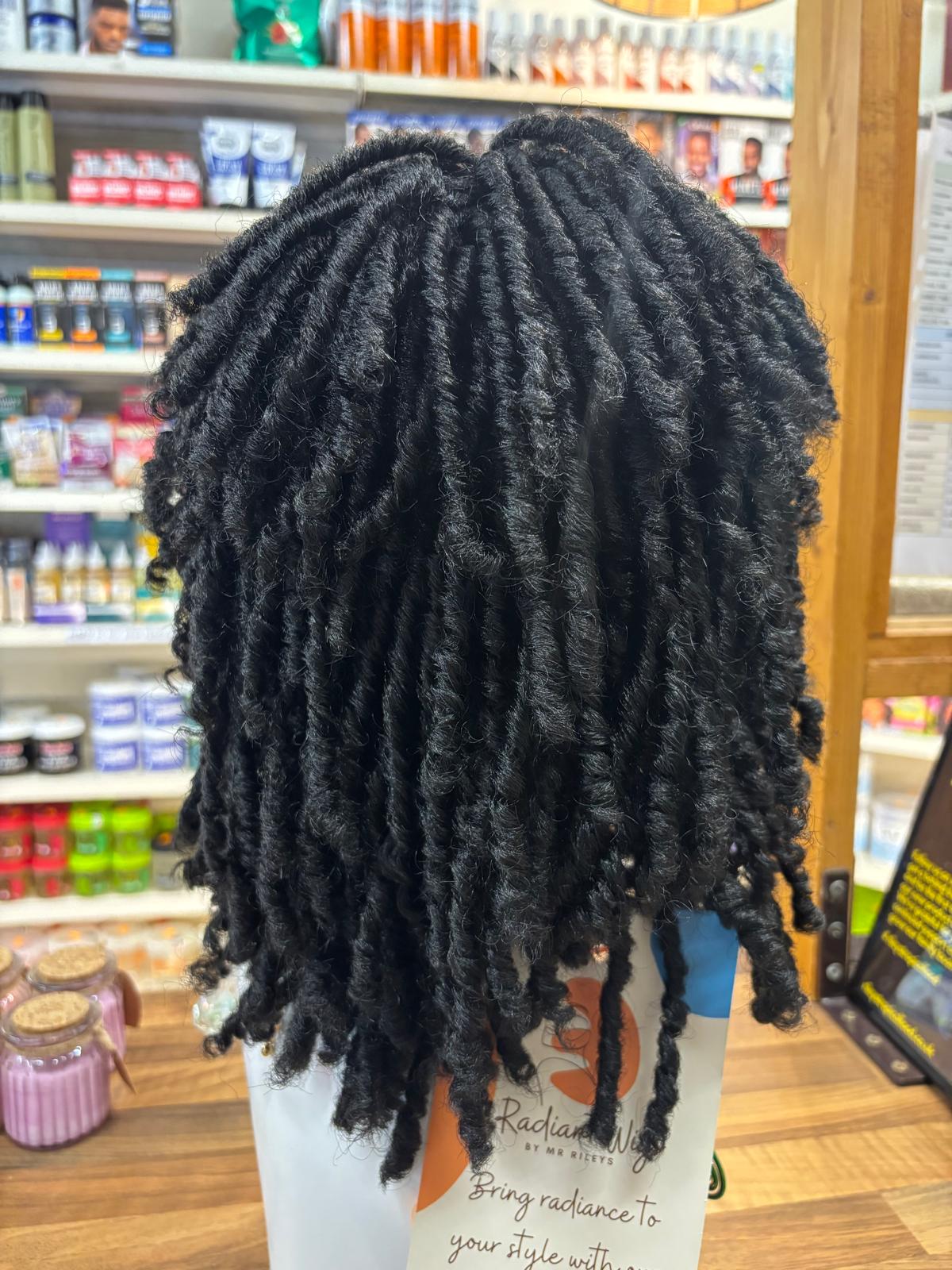 Tyra 3 - 10", Dreadlock Synthetic Wig - Black