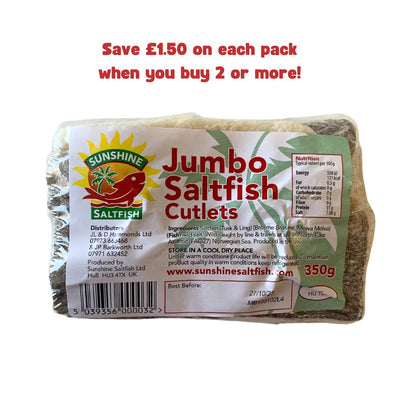 Sunshine Saltfish - Jumbo Saltfish Cutlets 350g