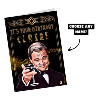 The Great Gatsby - Personalised Birthday Card