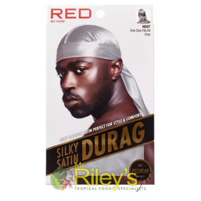 Red By Kiss Silky Satin Durag - Gray HD07