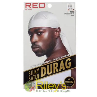 Red By Kiss Silky Satin Durag - White HD05