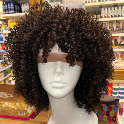 Cookie - 14" Curly Synthetic Wig - Brown