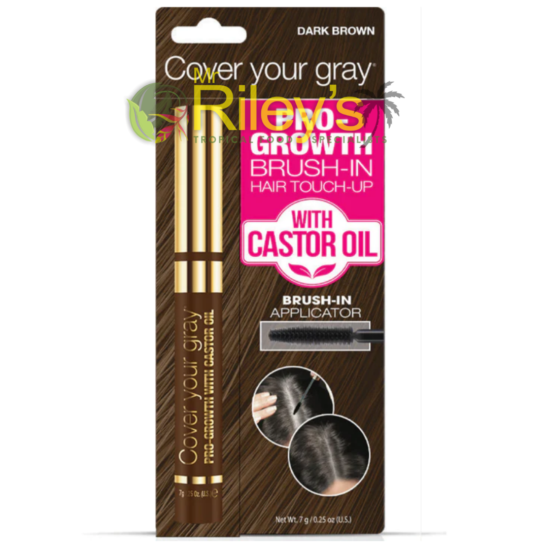 Cover Your Gray Pro-Growth Brush-In Hair Touch Up with Castor Oil 7g