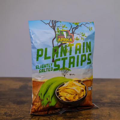 Pride of Africa Plantain Strips - Slightly Salted 55g