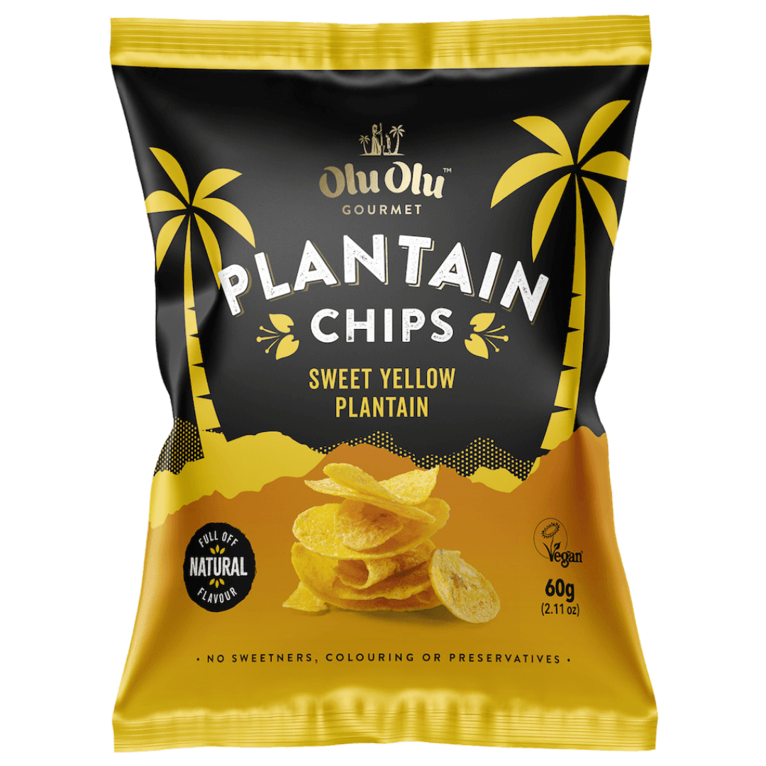 Olu Olu Sweet Yellow Plantain Chips 60g