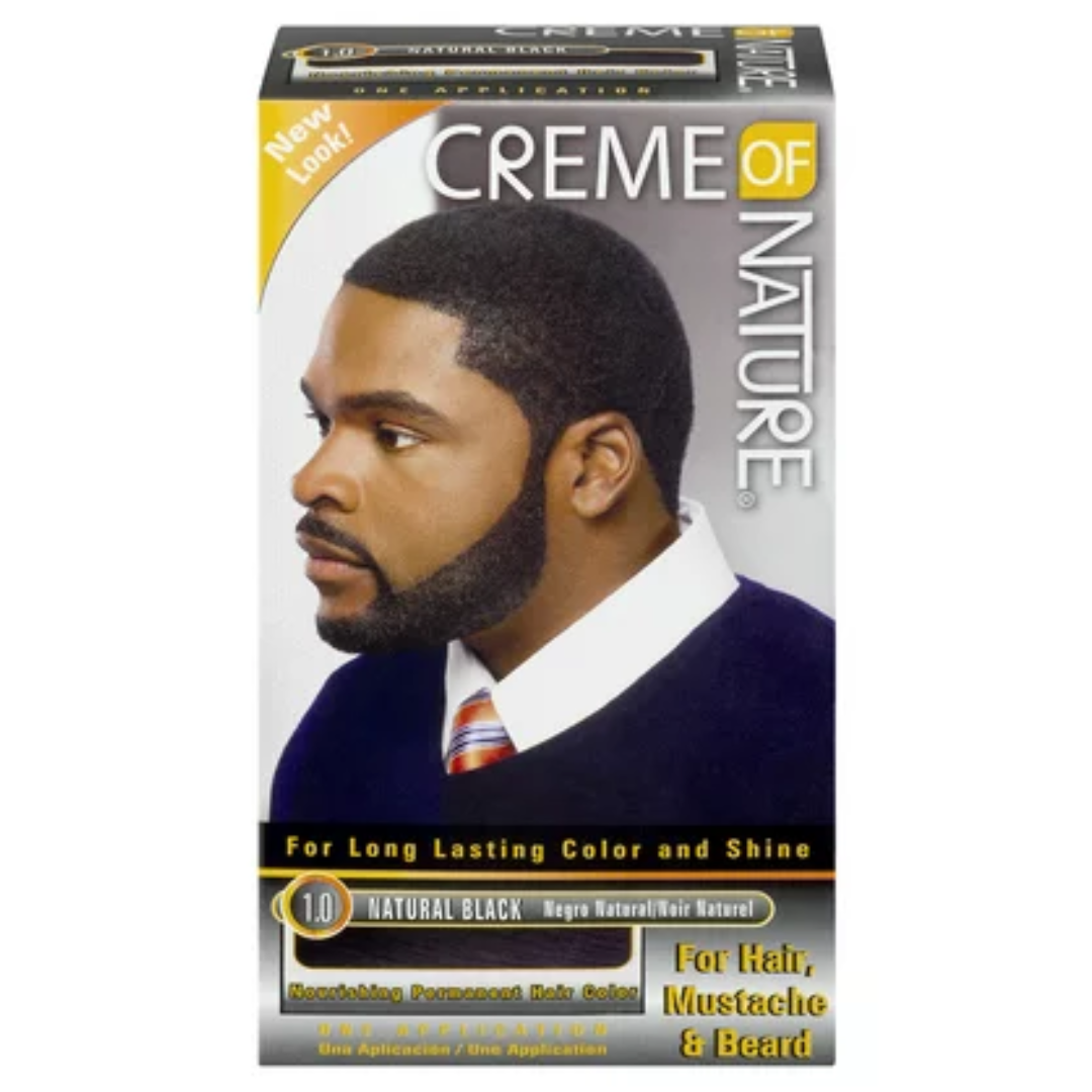 Creme of Nature Men's Permanent Hair Colour - Natural Black 1.0