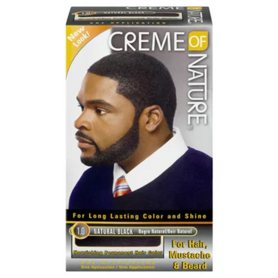 Creme of Nature Men's Permanent Hair Colour - Natural Black 1.0