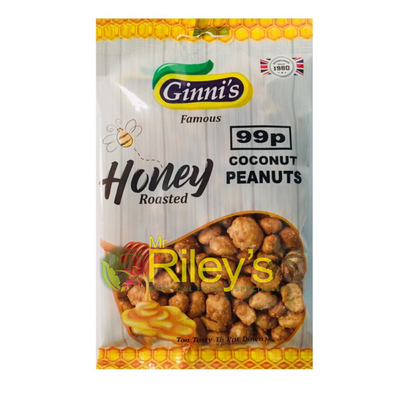 Ginni's Honey Roasted Coconut Peanuts 100g