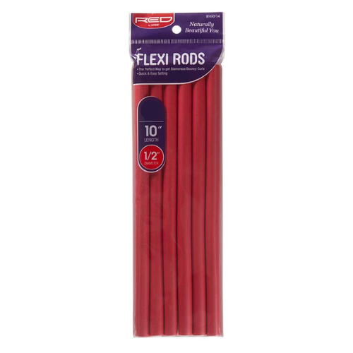 Red by Kiss Flexi Rods | 10" Length | 1/2" Diameter | 12pcs (HRF14VP)