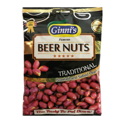 Ginni's Beer Nuts Traditional Roasted and Salted Peanuts 90g