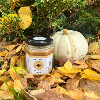 Pumpkin Spice Honey - Seasonal Special Naturally Flavoured Pure, Raw English Honey 227g