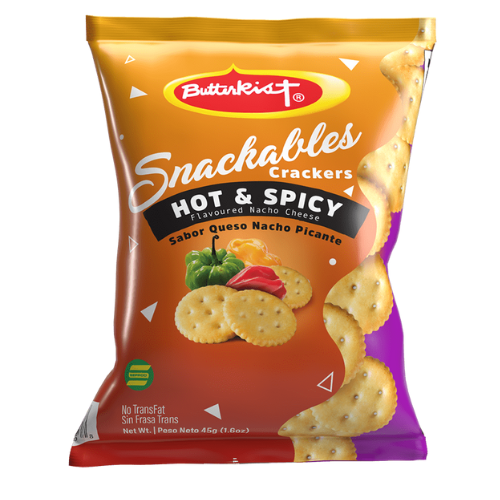 Butterkist Snackables Crackers - Hot & Spicy 45g