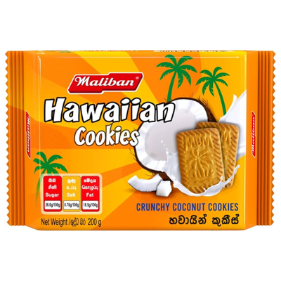 Maliban Hawaiian Cookies - Coconut 200g