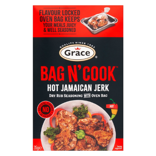 Grace Bag N' Cook Hot Jerk Seasoning 35G