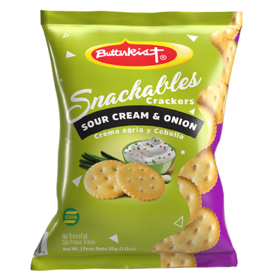 Butterkist Snackables Crackers - Sour Cream & Onion 45g