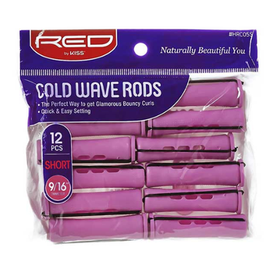 Red by Kiss Cold Wave Rods | Short | 9/16" Diameter | 12pcs (HRC05S)