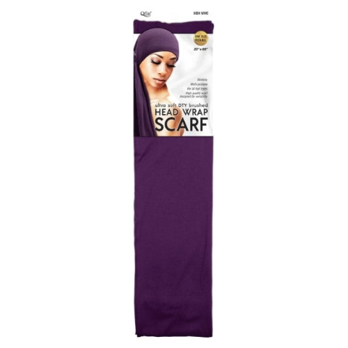 Qfitt Ultra Soft DTY Brushed Head Wrap Scarf