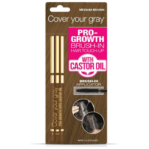 Cover Your Gray Pro-Growth Brush-In Hair Touch Up with Castor Oil 7g