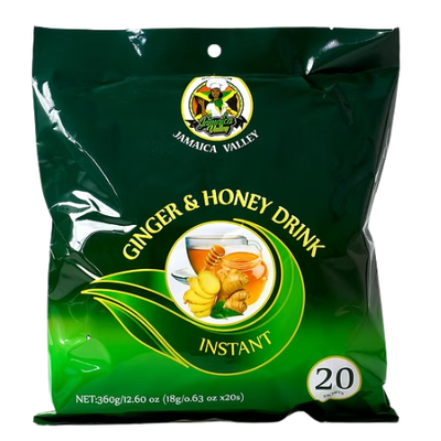 Jamaica Valley Instant Ginger & Honey Tea 360g - 20 Tea Bags