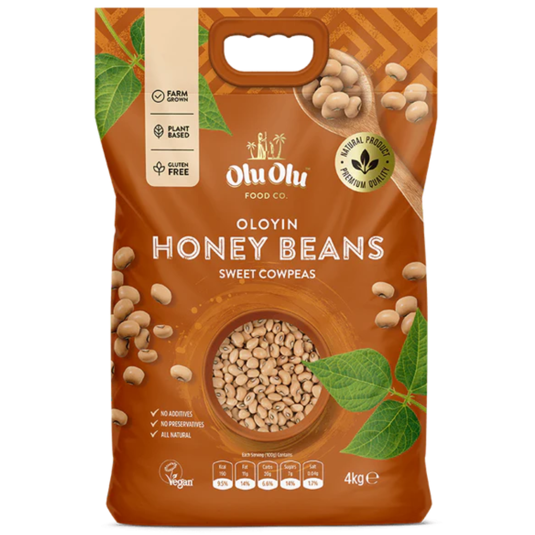 Olu Olu Oloyin Honey Beans (Sweet Cowpeas) 4kg