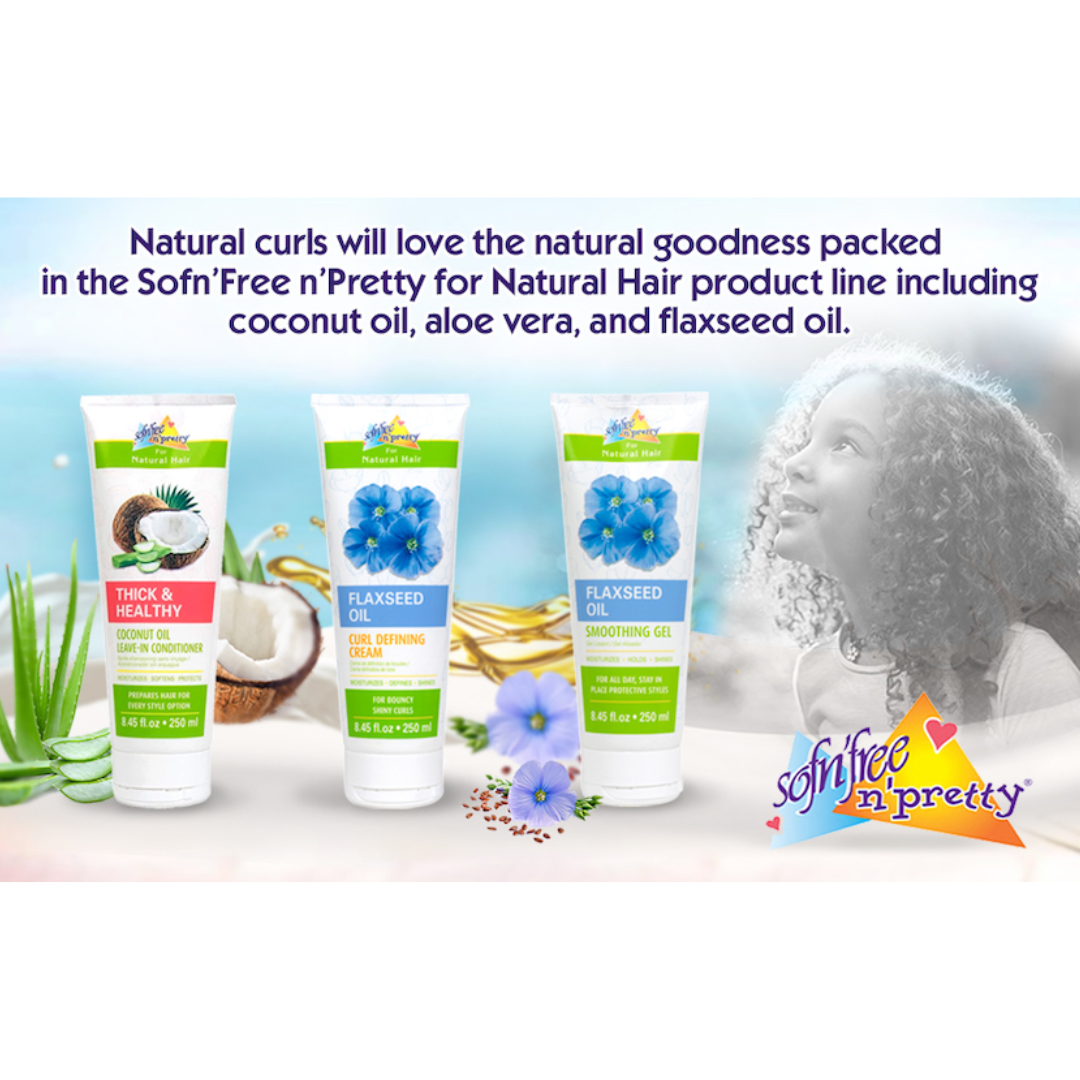 Sofn’Free n’Pretty Flaxseed Oil Curl Defining Cream 250ml