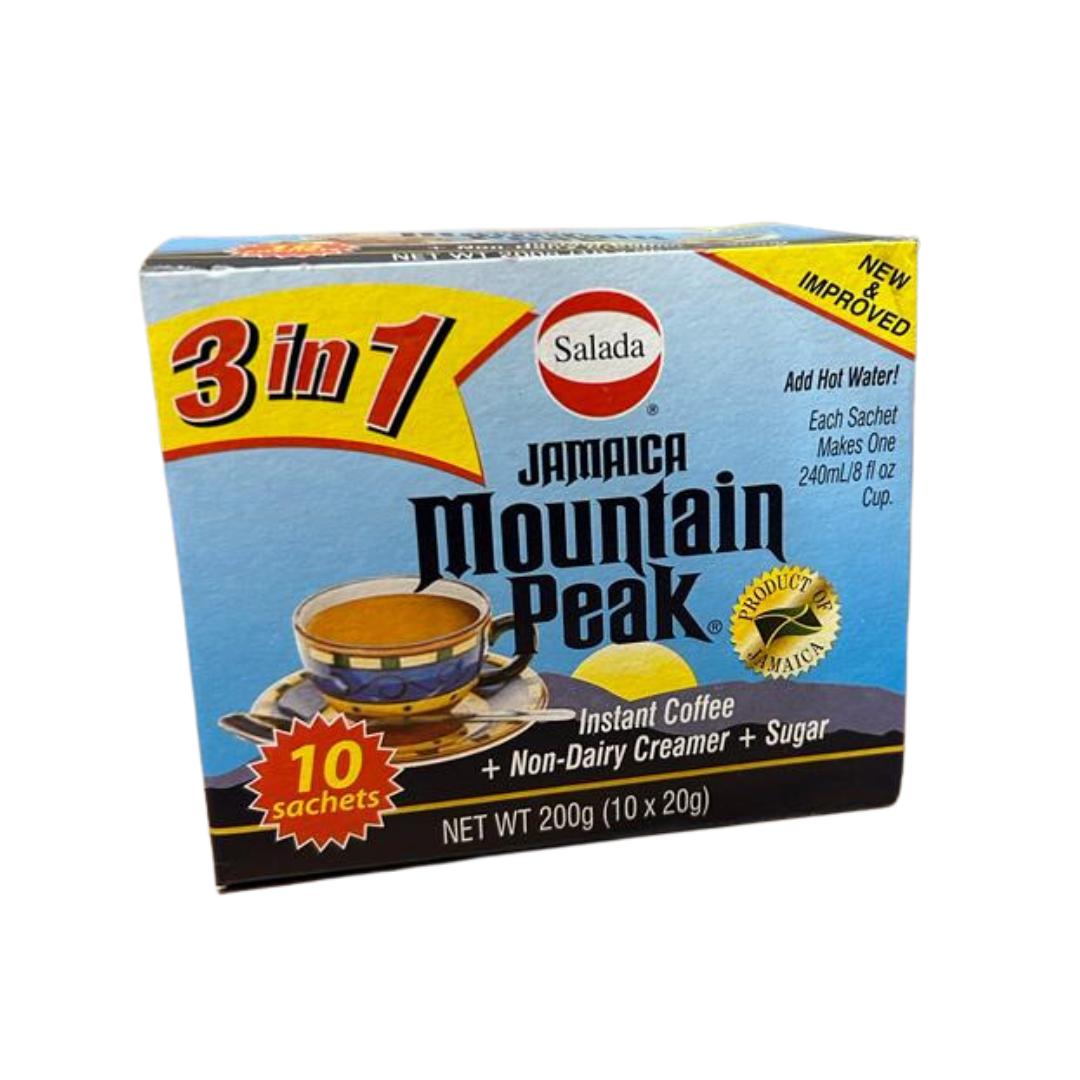 Jamaican Mountain Peak Instant Coffee - 3 in 1. (10 Sachets)