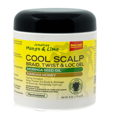 Jamaican Mango & Lime Cool Scalp - Mentholated Braid, Twist & Loc Gel 6oz