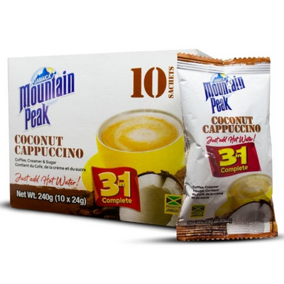 Jamaican Mountain Peak Coconut Cappuccino 3 in 1 (10 Sachets)