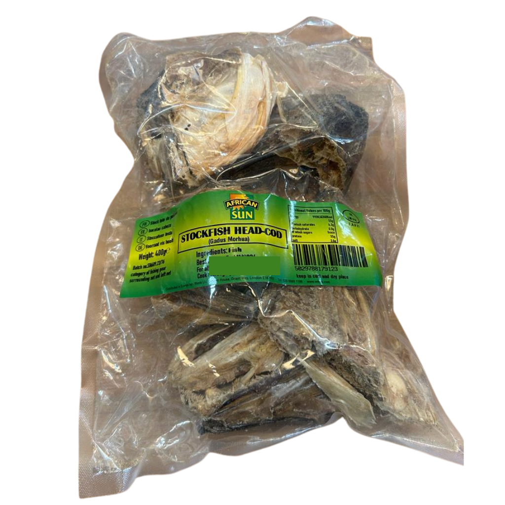 African Sun Stockfish Head-Cod 400g