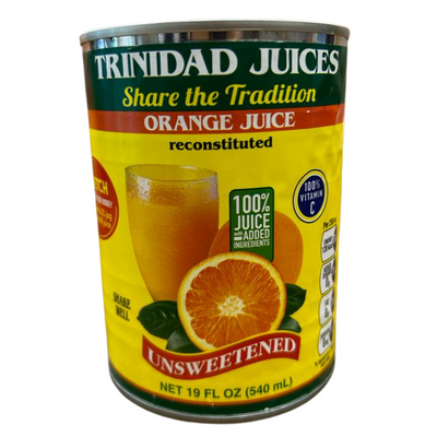 Trinidad Juices - Orange Juice Unsweetened 540ml