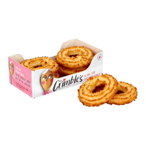 Mrs Crimbles Jam Coconut Rings (6 pcs)