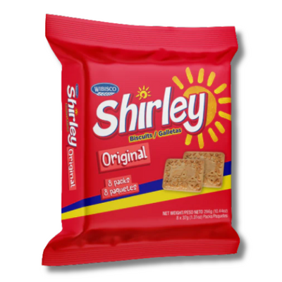 Wibisco Shirley Biscuits Original 296g - (8 x 37g) Barbados