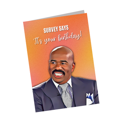 Steve Harvey - Survey Says It's Your Birthday! - Family Feud Birthday Card
