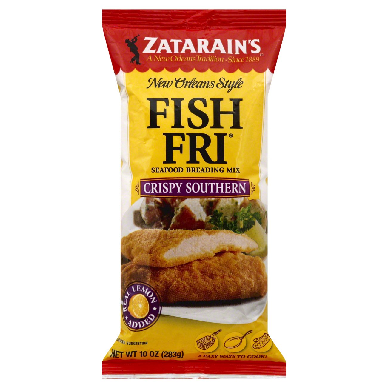 Zatarain's New Orlean's Style Fish Fry Crispy Southern Seafood Breadin