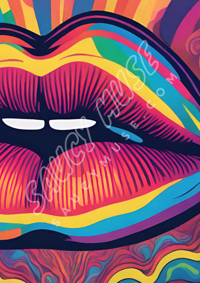 Pout - Psychedelic Poster Print