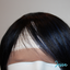 Jesse - 9", Straight, Human Hair Wig - 1B/BLUE