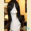 Kelly - 20', Straight Layered, Synthetic Wig - Black with Highlights