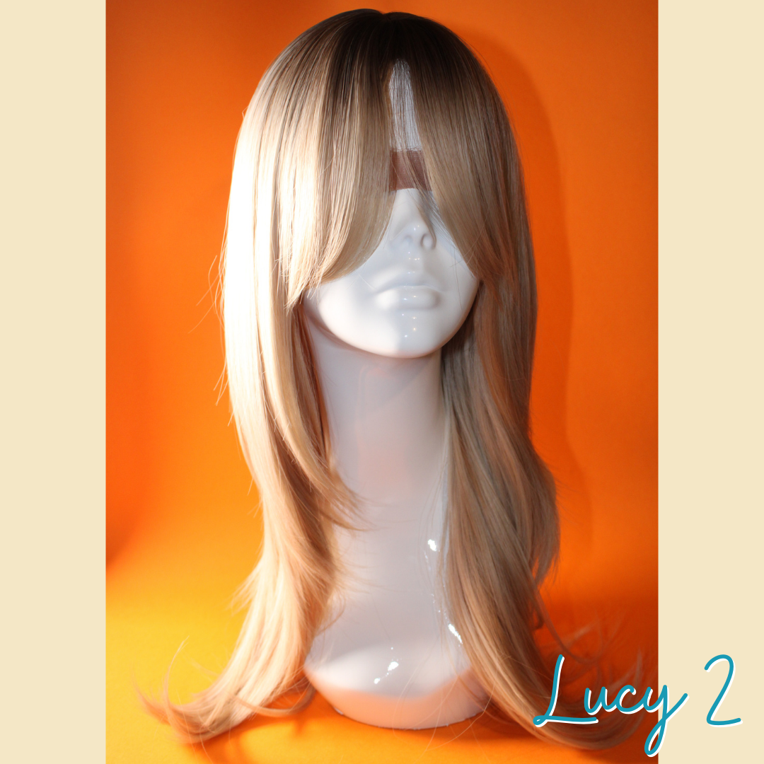 Lucy 2 - 23", Straight Layered, Synthetic Wig - Blonde