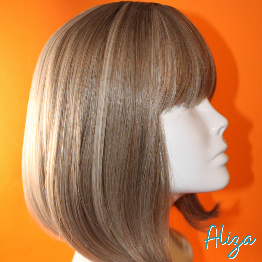 Aliza - 13" Straight Synthetic Wig - Ash Blonde Mix