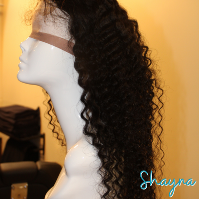 Shayna - 22", Deep Wave, Human Hair Wig - Natural