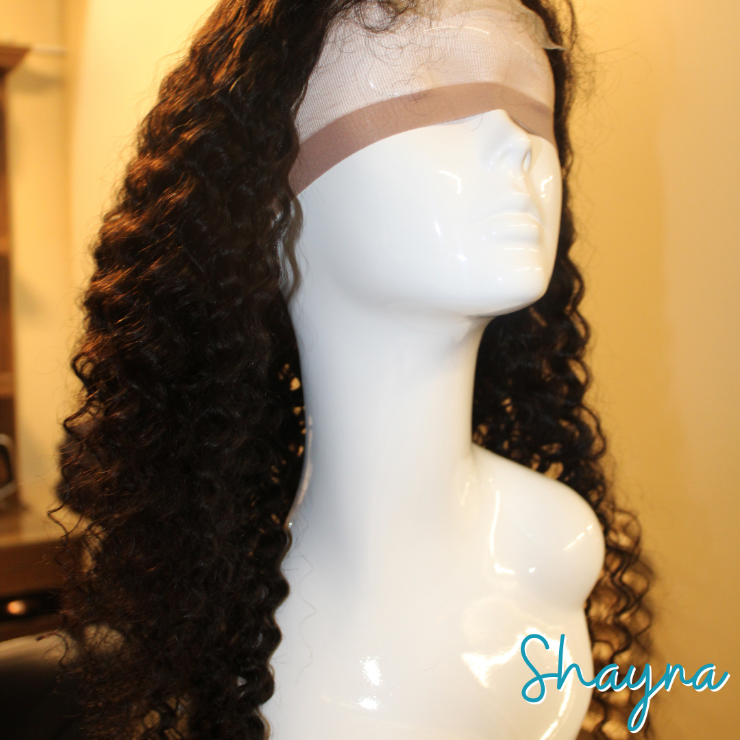 Shayna - 22", Deep Wave, Human Hair Wig - Natural