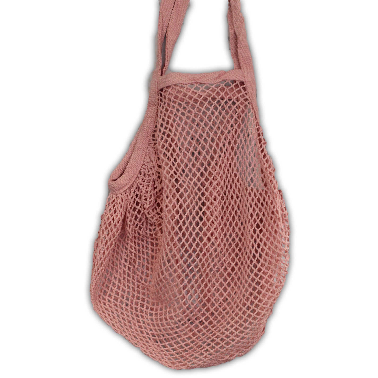 Pure Cotton Mesh Bag - Rose