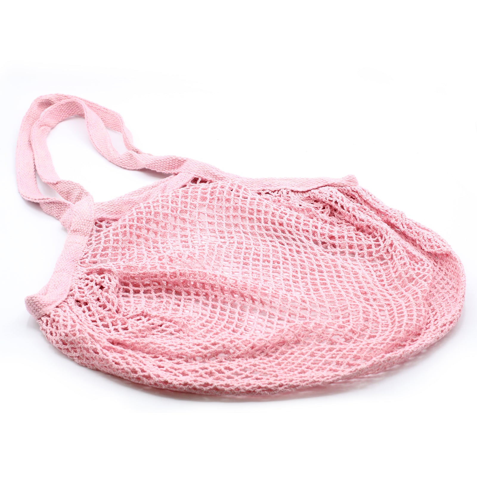 Pure Cotton Mesh Bag - Rose