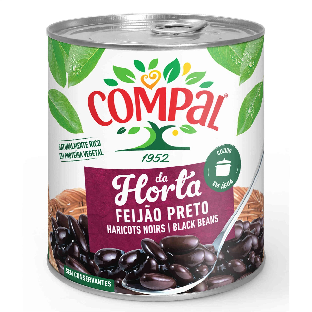 Compal Feijão Preto (Black Beans) 410g