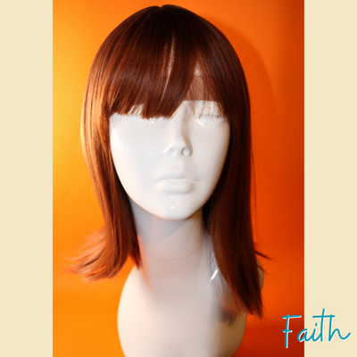 Faith - 15" - Straight Synthetic Wig - Orange Brown