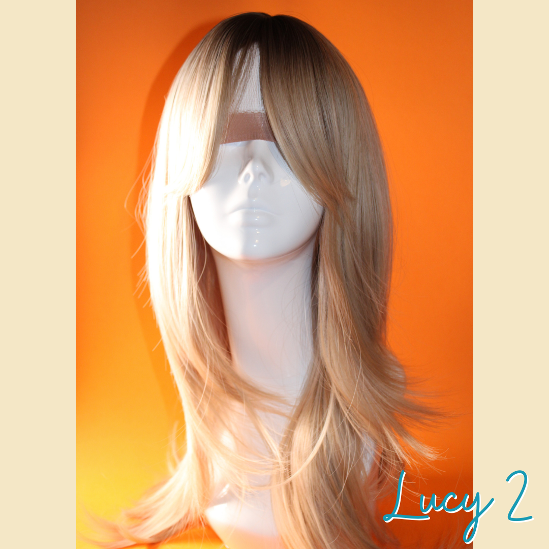 Lucy 2 - 23", Straight Layered, Synthetic Wig - Blonde