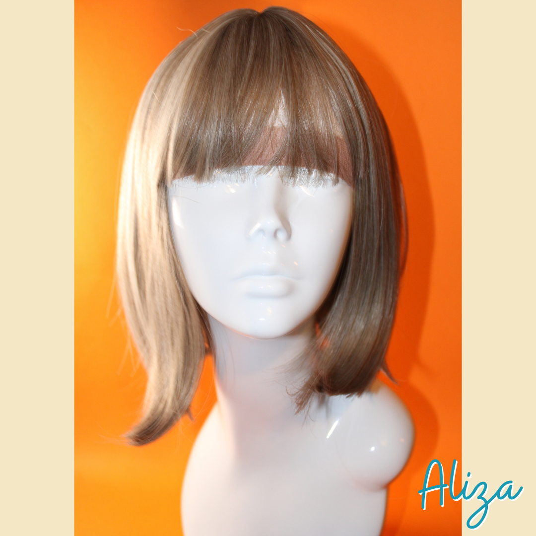 Aliza - 13" Straight Synthetic Wig - Ash Blonde Mix