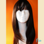 Nia - 20", Straight, Synthetic Wig - Dark Brown